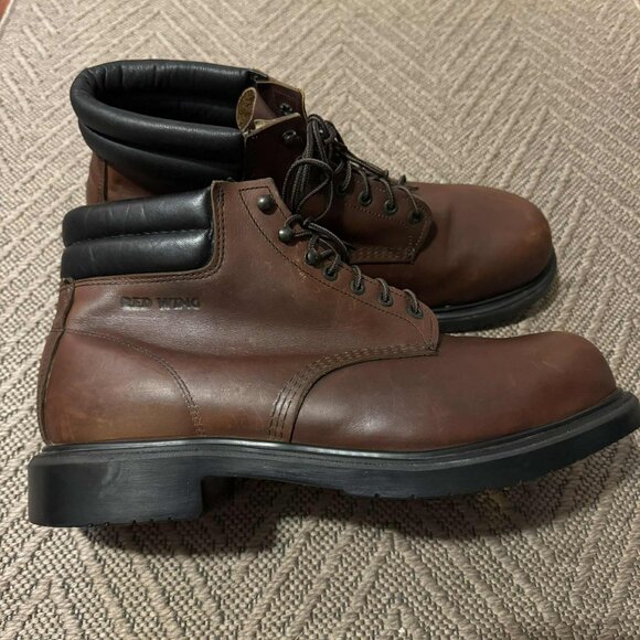 Red Wing 2245 Brown Leather Steel Toe Ankle boots Size 15 EEE - Picture 1 of 14